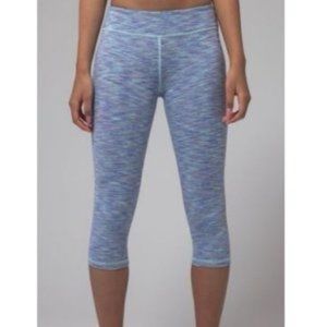 Ivivva by Lululemon Rhythmic Crop leggings 8